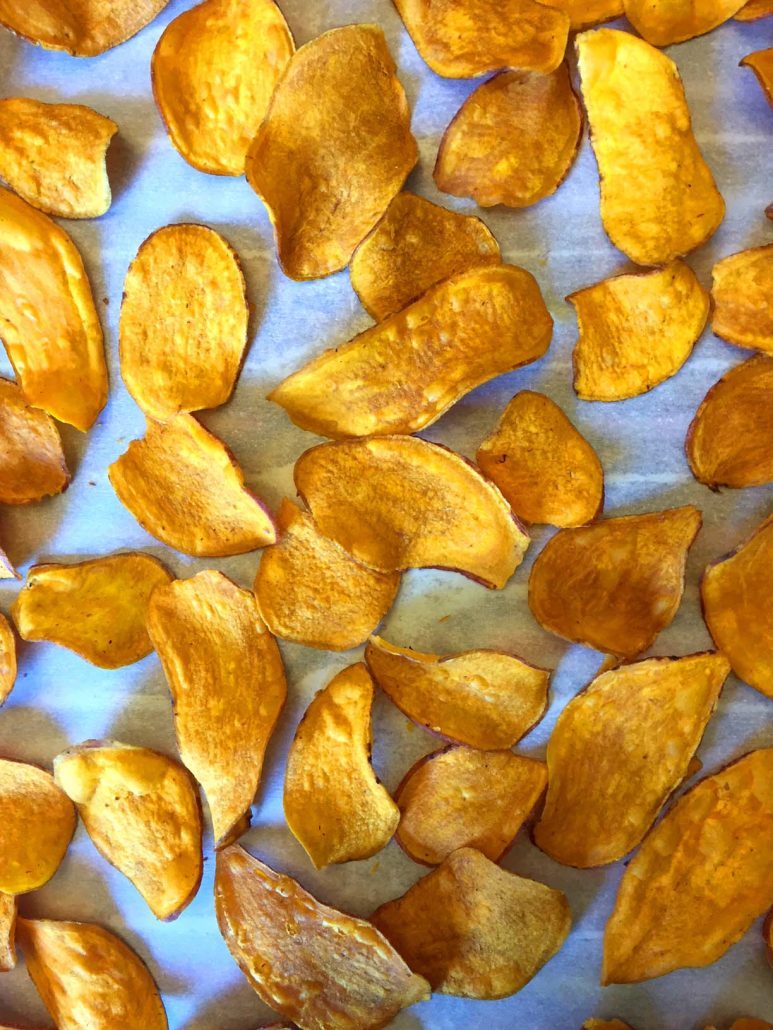 Healthy Homemade Sweet Potato Chips