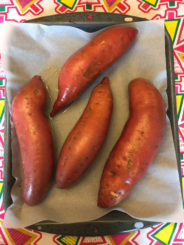 Oil Rubbed Sweet Potatoes