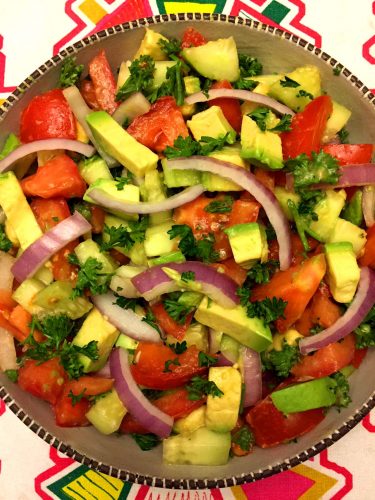 Tomato Cucumber Avocado Salad Recipe