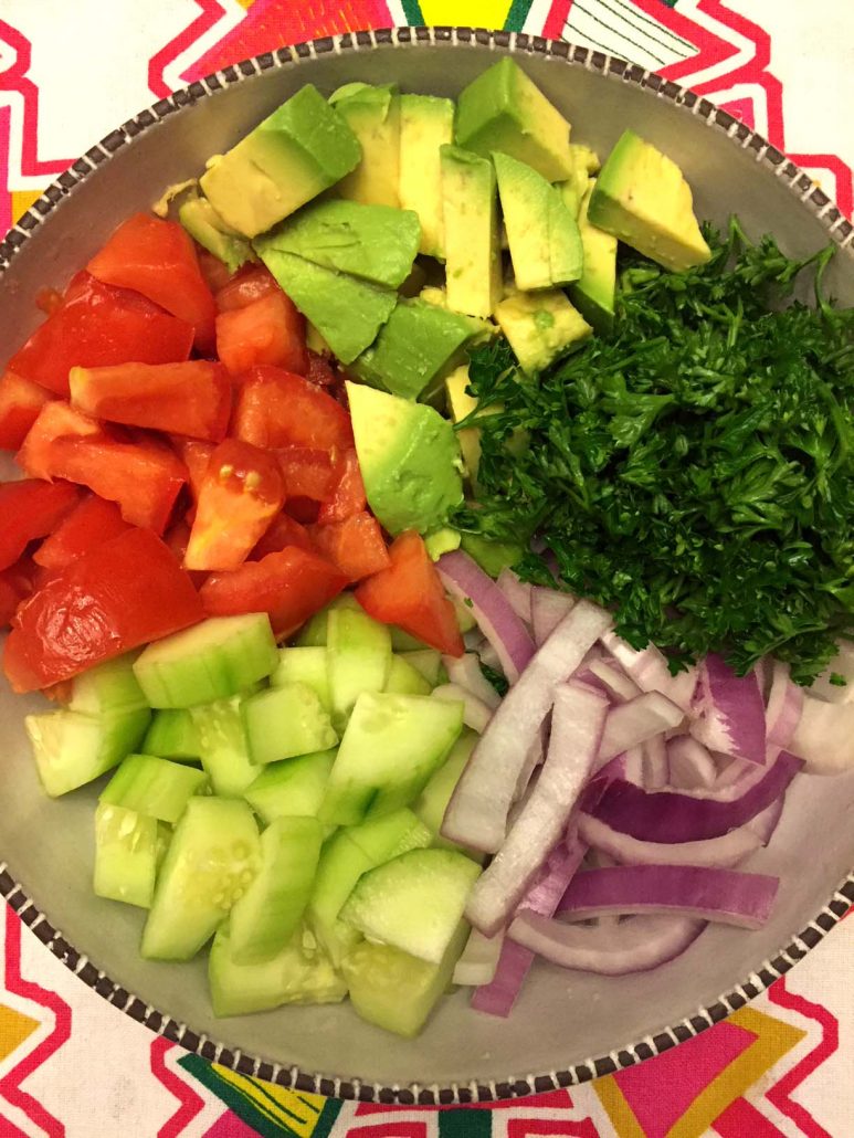 How To Make Tomato Cucumber Avocado Salad