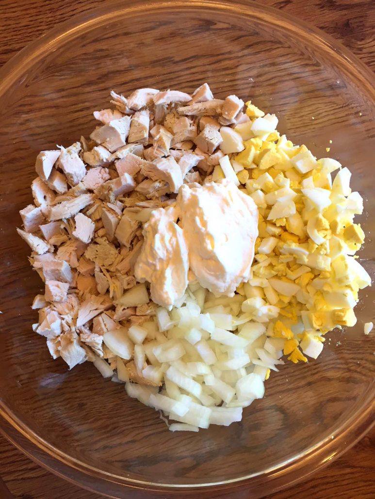 Turkey salad ingredients