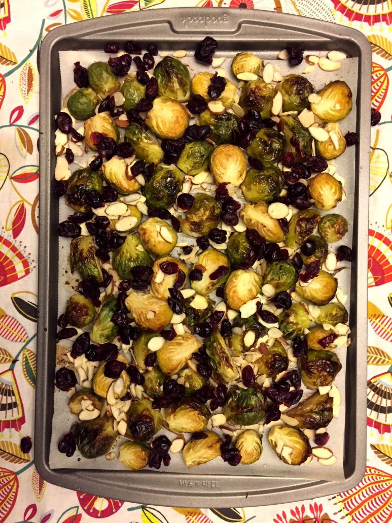 Brussels Sprouts With Dried Cranberries And Almonds