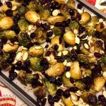 Balsamic Roasted Brussels Sprouts Recipe With Cranberries And Almonds