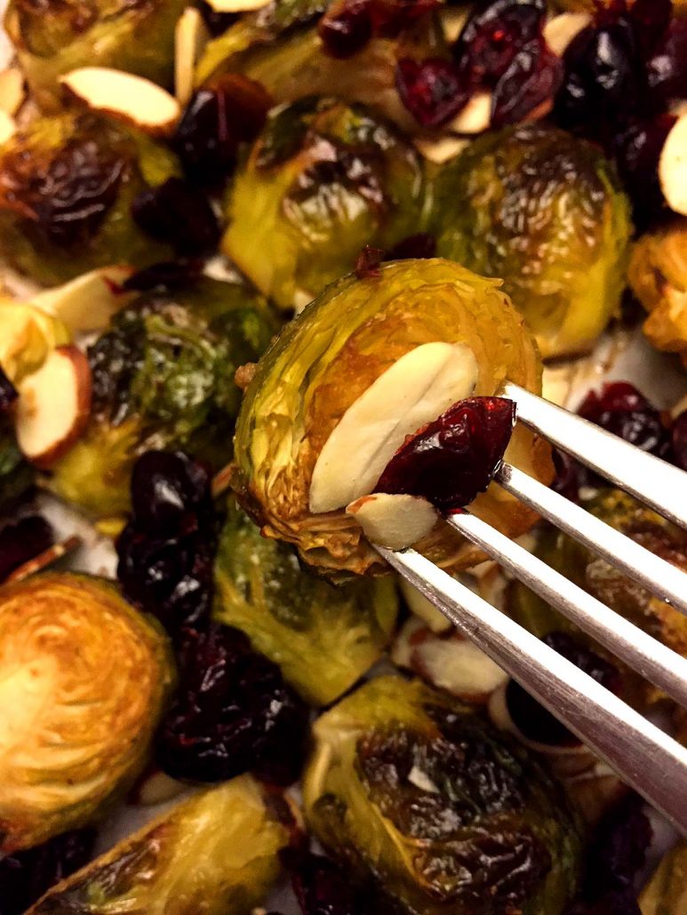 Cranberry Almond Brussels Sprouts Recipe