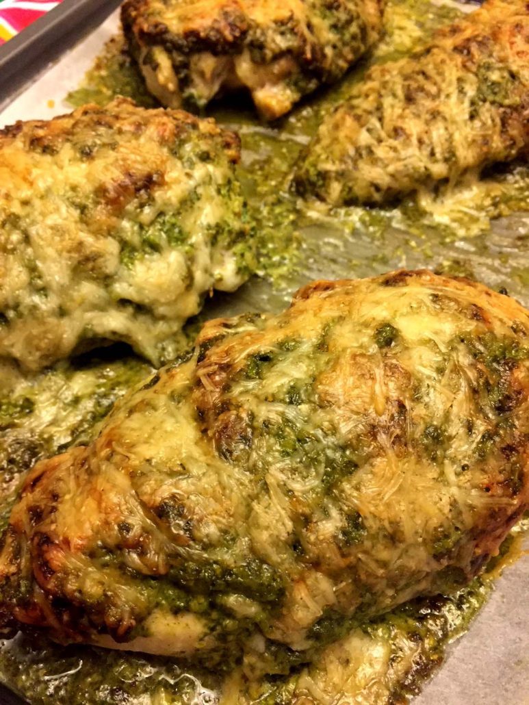 Baked Pesto Chicken Recipe With Parmesan Cheese – M…