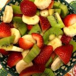 Christmas Fruit Salad With Strawberry Kiwi Banana