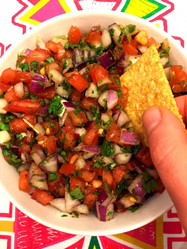 Pico De Gallo Mexican Fresh Salsa Recipe