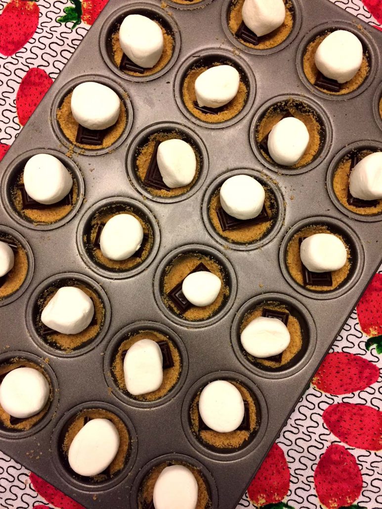 Marshmallow Chocolate Cups In Mini Muffin Tin