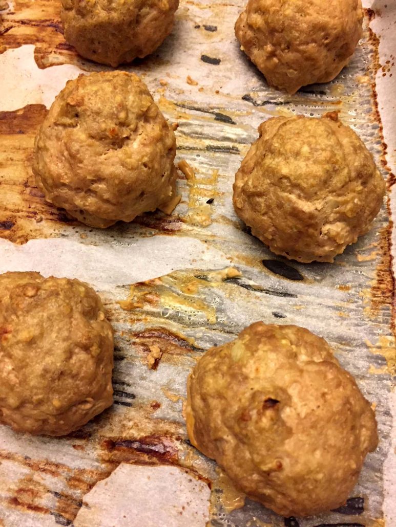 Baked Meatballs With Oatmeal Instead Of Bread Crumbs