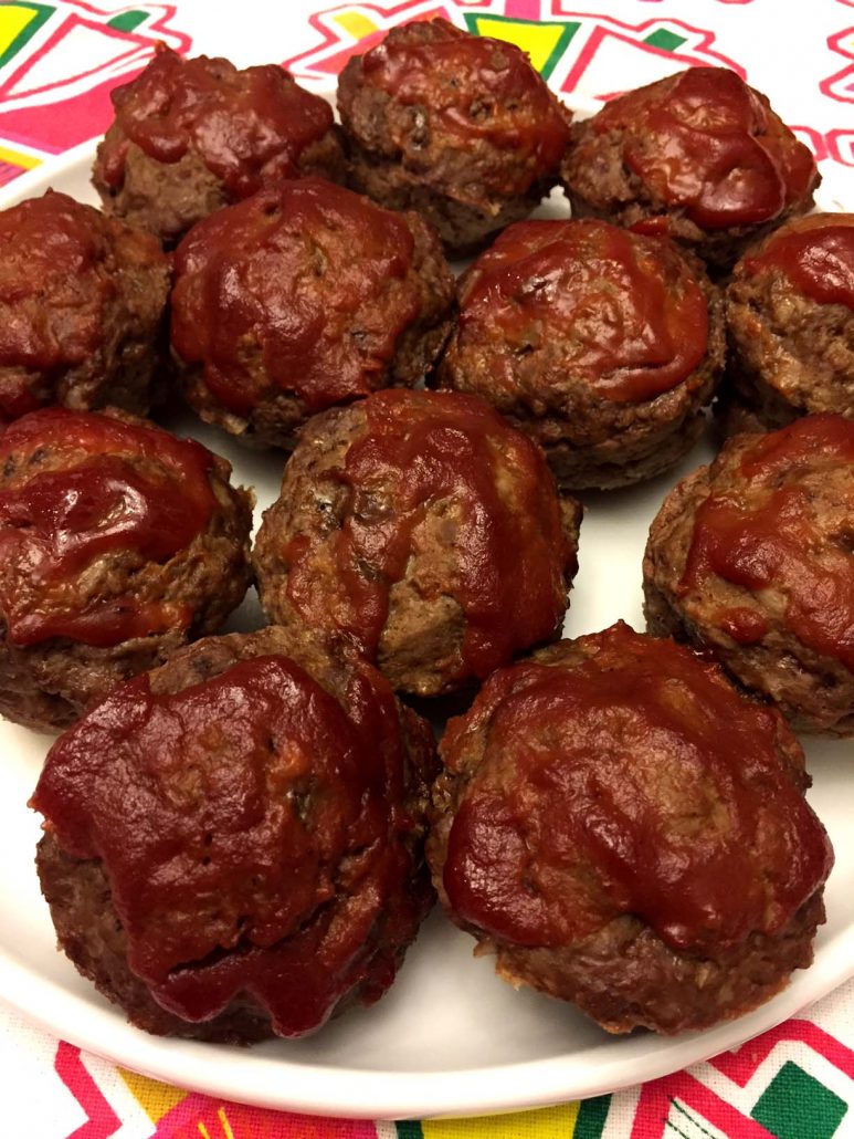 Meatloaf Baked In A Muffin Pan