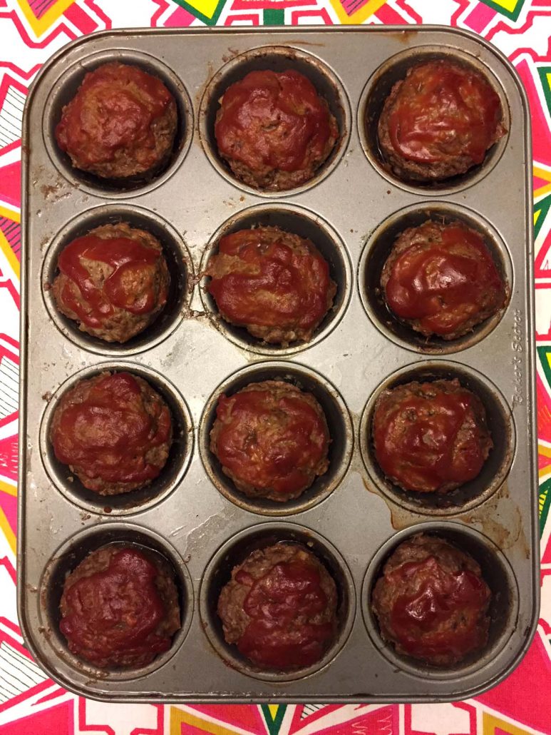 Individual Size Meatloaf In A Muffin Pan