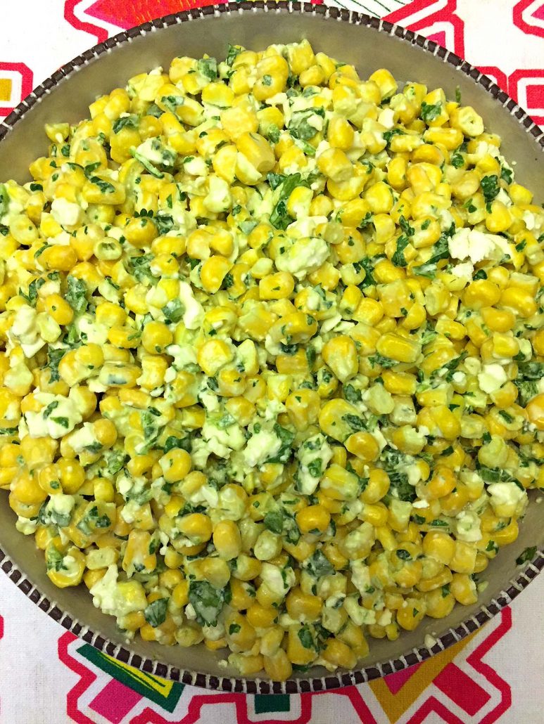 Fresh Corn Salad With Garlic Mayo