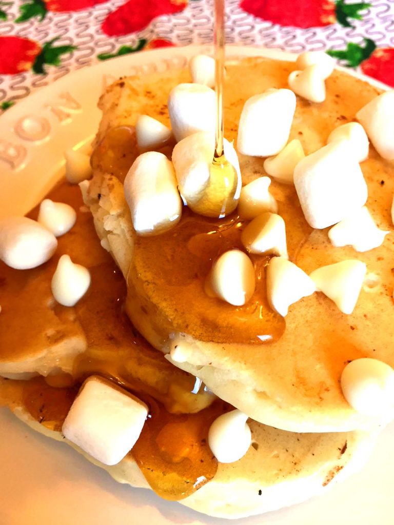 Marshmallow Pancakes Recipe With White Chocolate Chips