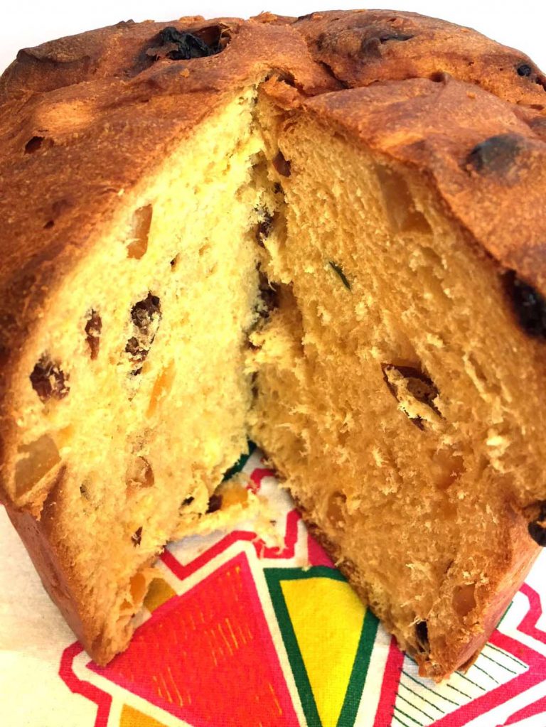 Italian Panettone Bread Fruit Cake Recipe