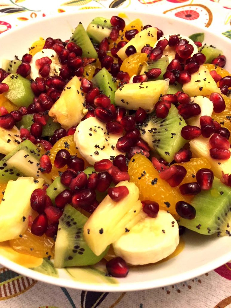 Festive Pomegranate Christmas Fruit Salad