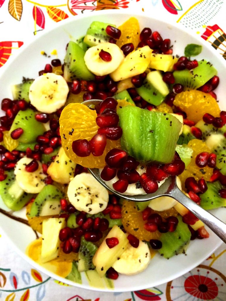 Pomegranate Winter Fruit Salad Recipe