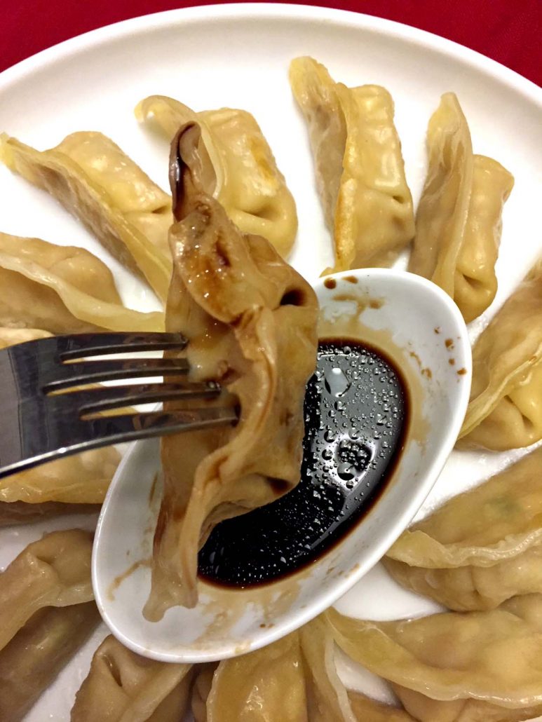 Homemade Potstickers With Soy Sauce