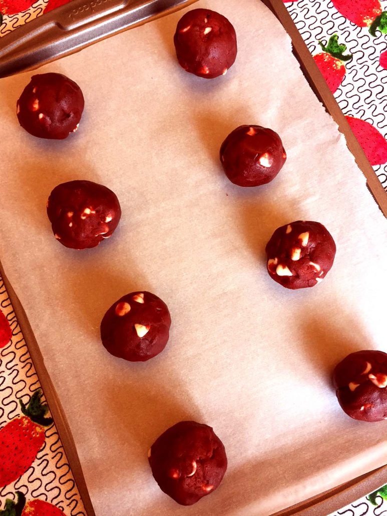 Red Velvet Dough Balls