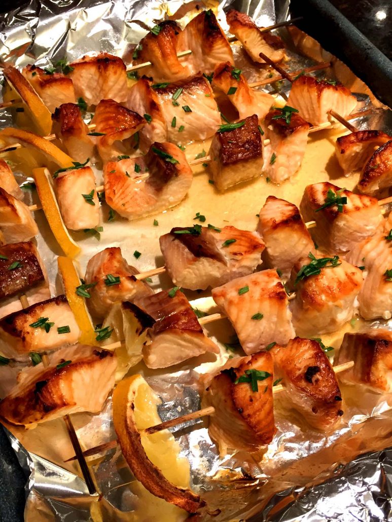 How To Make Baked Salmon Kabobs In The Oven