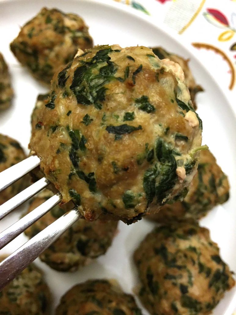 Gluten-Free Turkey Spinach Meatballs - Easy, Healthy and Best Ever!