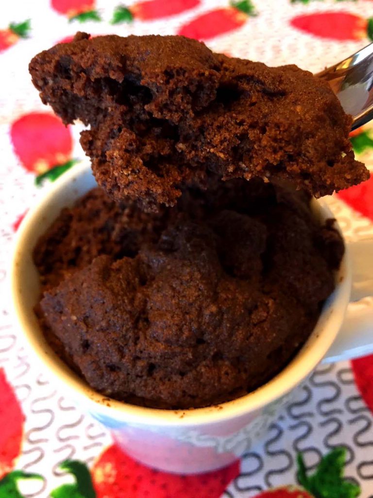 Coconut Flour Chocolate Mug Cake Recipe (Gluten-Free, Paleo)