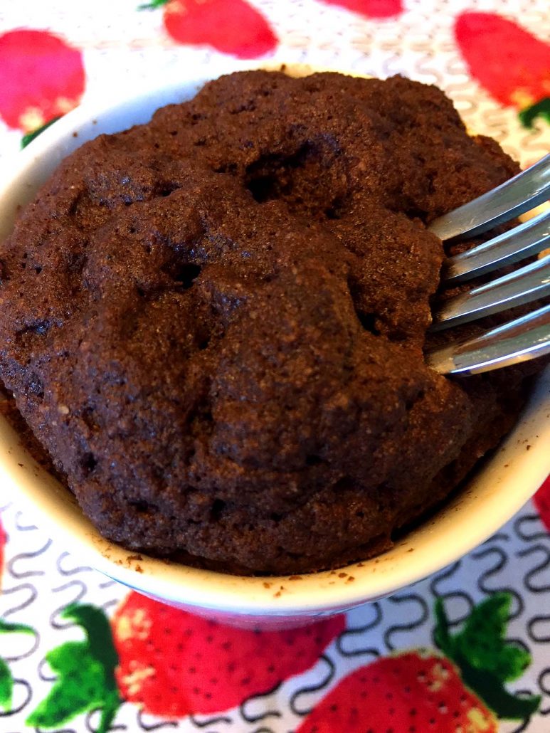 Paleo Chocolate Mug Cake With Coconut Flour