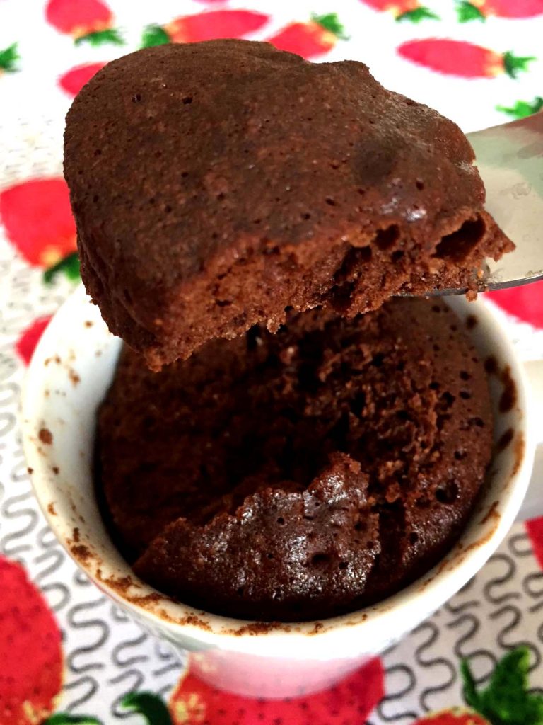 Healthy Chocolate Mug Cake Recipe (Gluten-Free, Paleo)