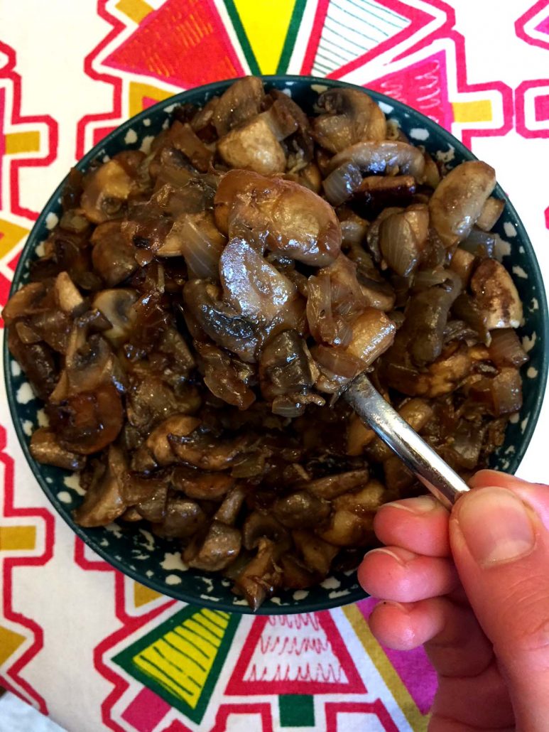 Fried Mushrooms And Onions