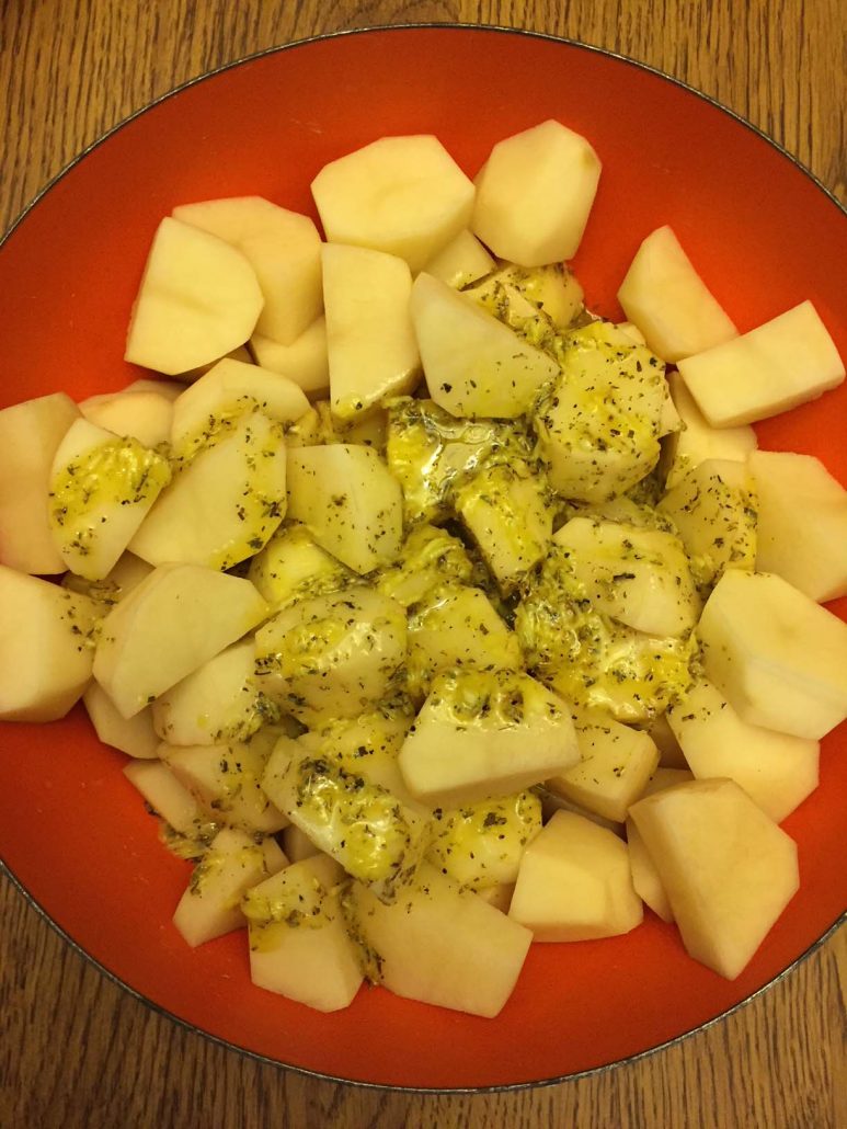 Greek Potatoes Olive Oil Dressing