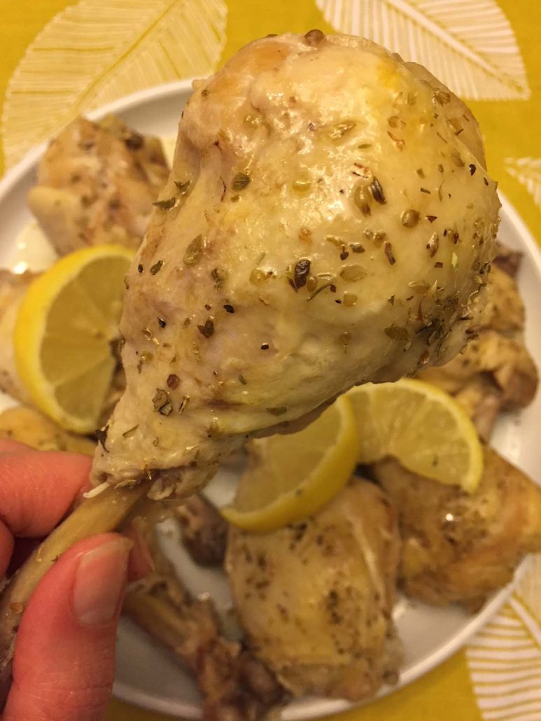 Lemon Garlic Chicken Drumsticks Instant Pot Recipe