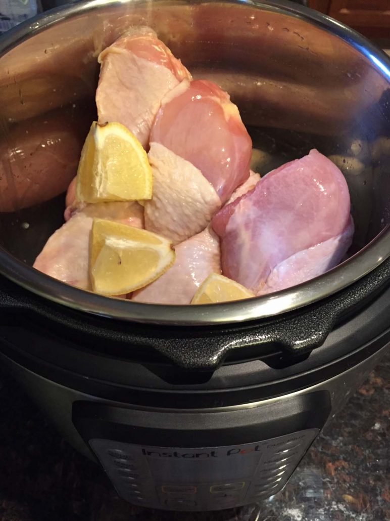 Instant Pot Frozen Chicken Legs With Lemon And Garlic