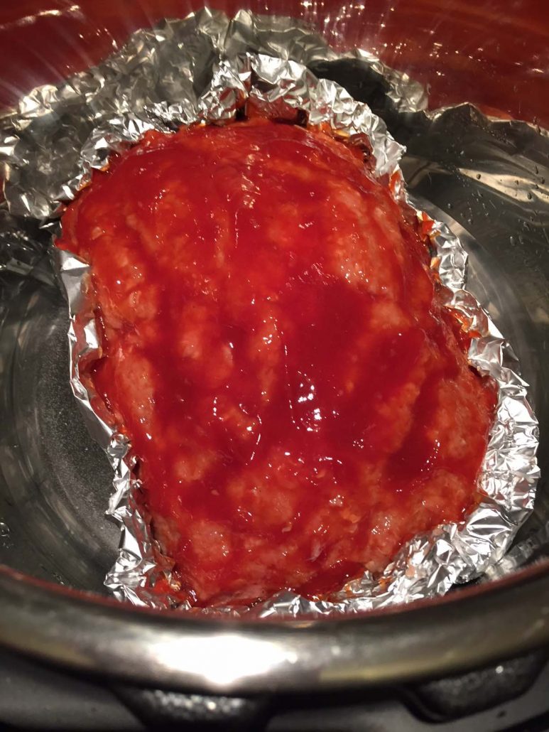 Meatloaf In A Foil Pan In A Pressure Cooker