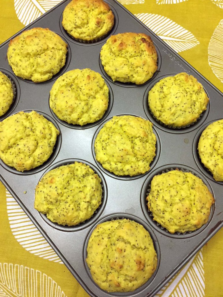 Lemon Muffins With Poppy Seeds