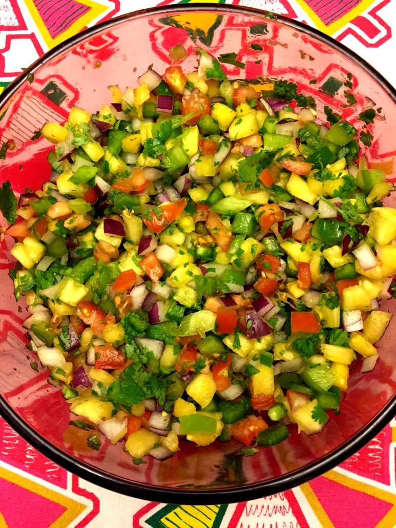 Pineapple Salsa In A Bowl
