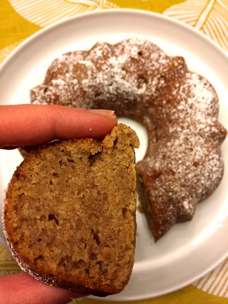 One-Bowl Applesauce Bundt Cake