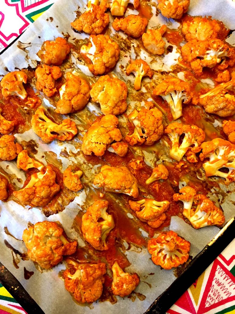 Roasted Buffalo Cauliflower Florets