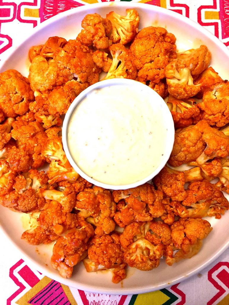 Buffalo Cauliflower With Ranch Dip