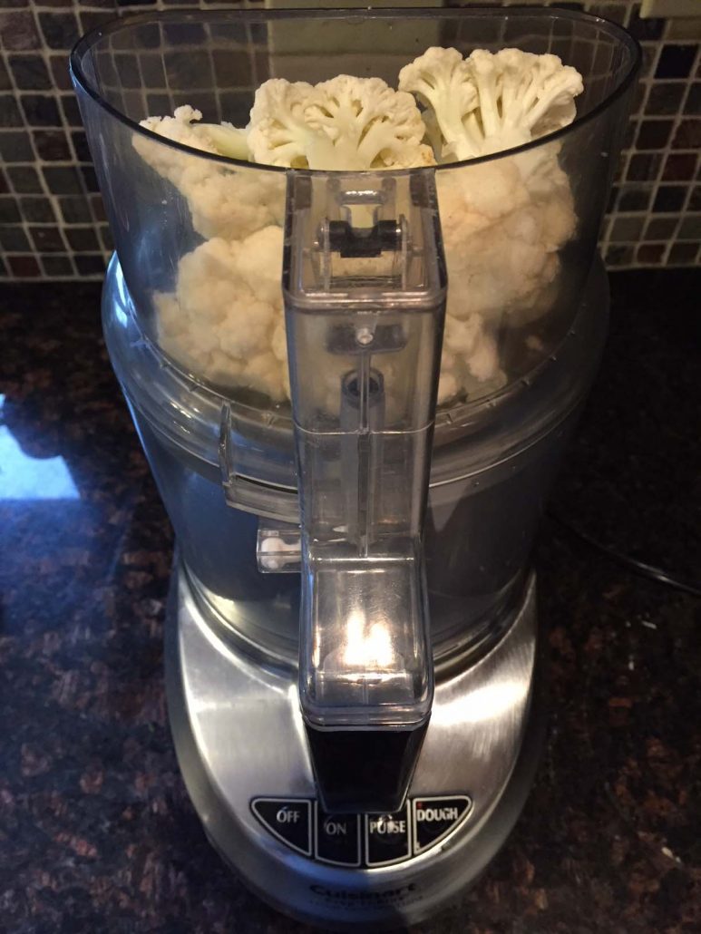 Making Cauliflower Rice In A Food Processor