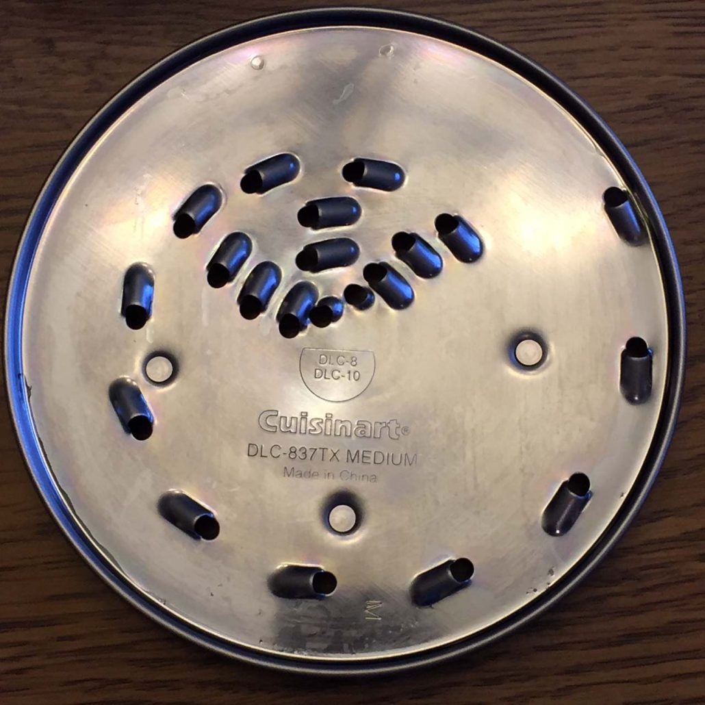 Food Processor Shredder Disk