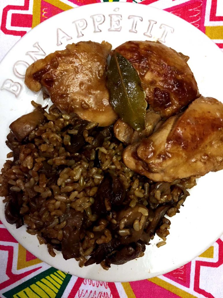 Chicken Adobo With Rice