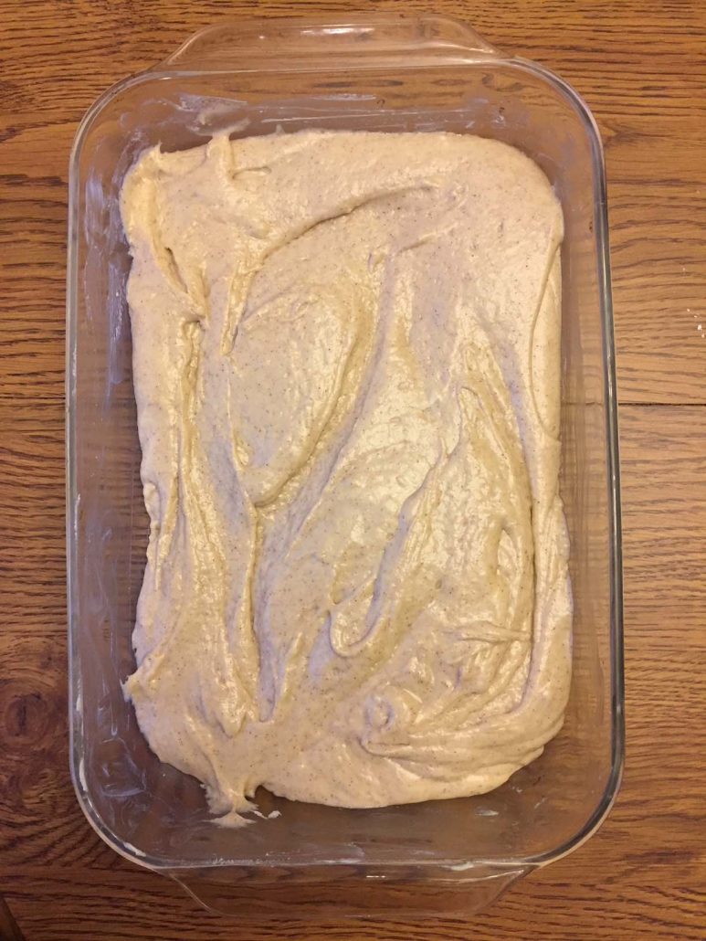 Cinnamon Roll Cake Batter