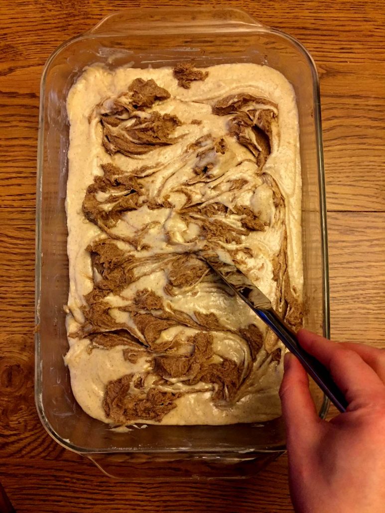 Cinnamon Swirl Topping For Cinnamon Roll Cake