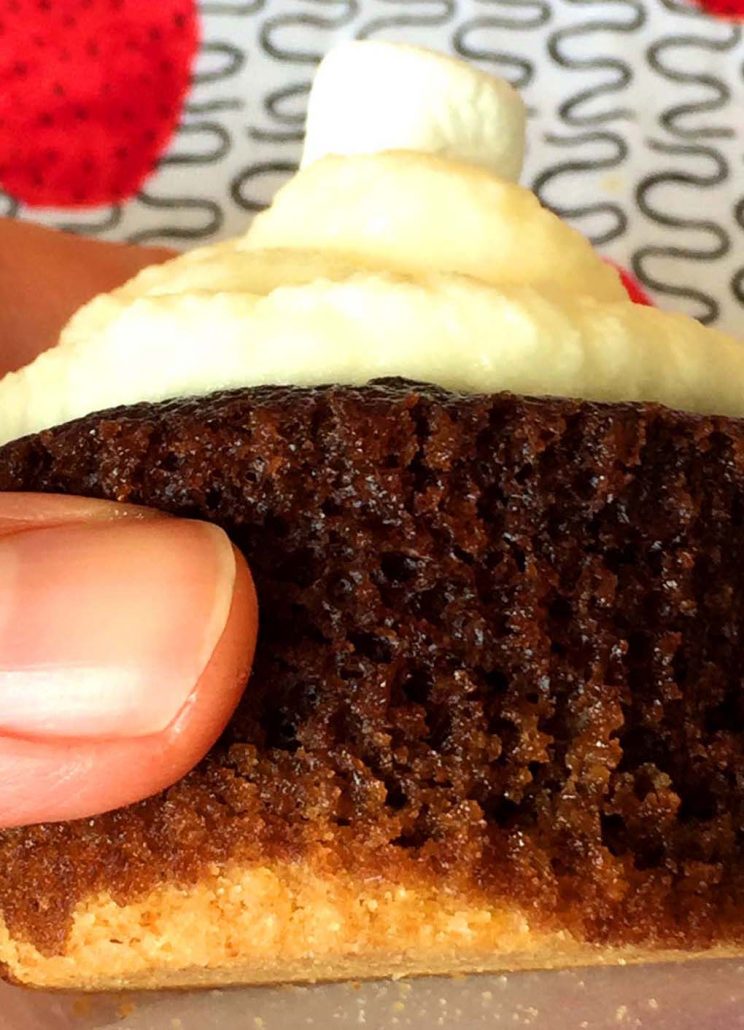 Chocolate Cupcakes With Graham Cracker Crust