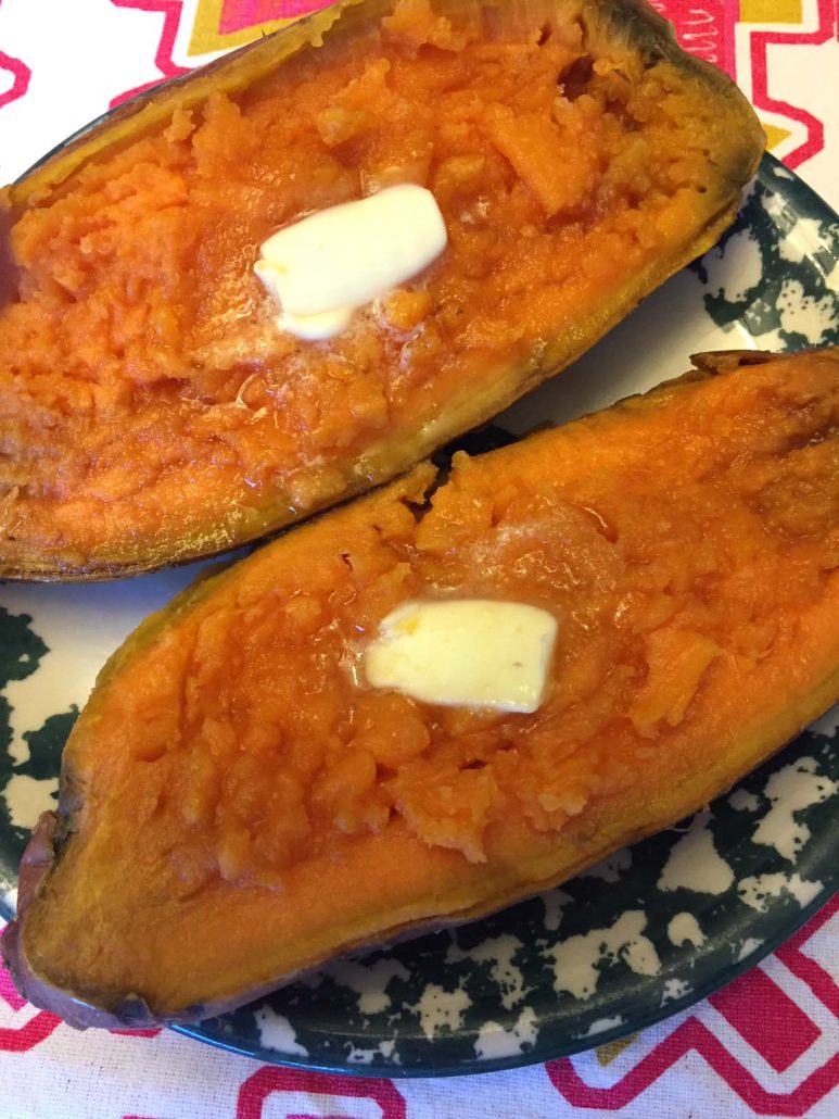 Instant Pot Baked Sweet Potato