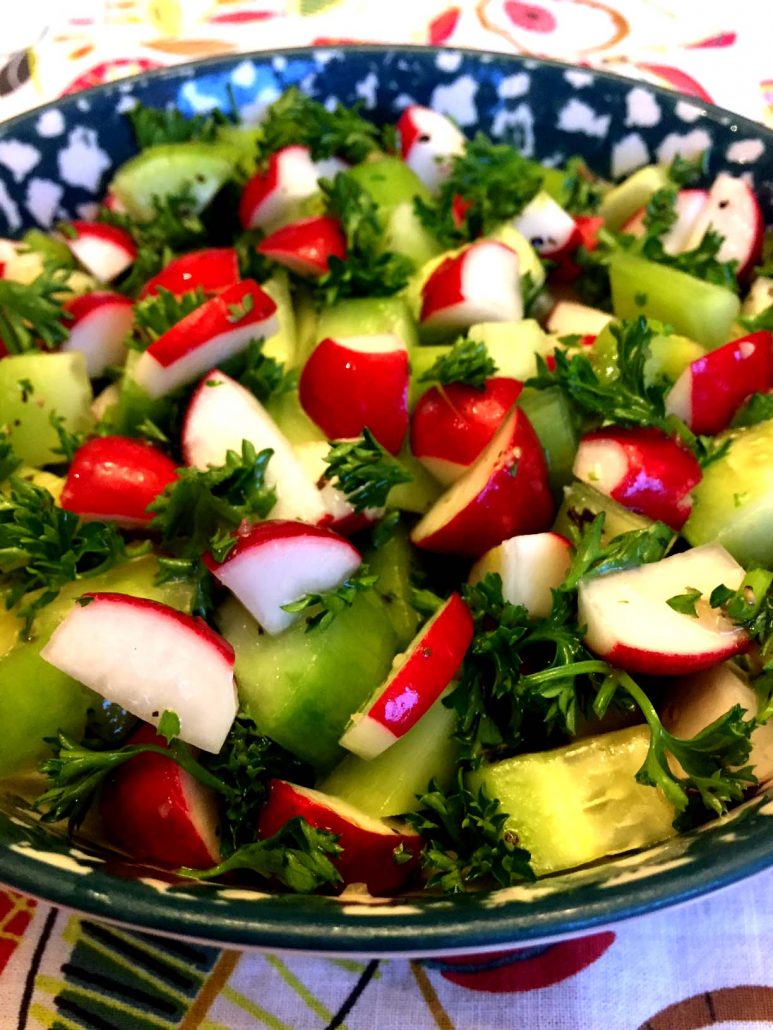 Salad With Red Radish