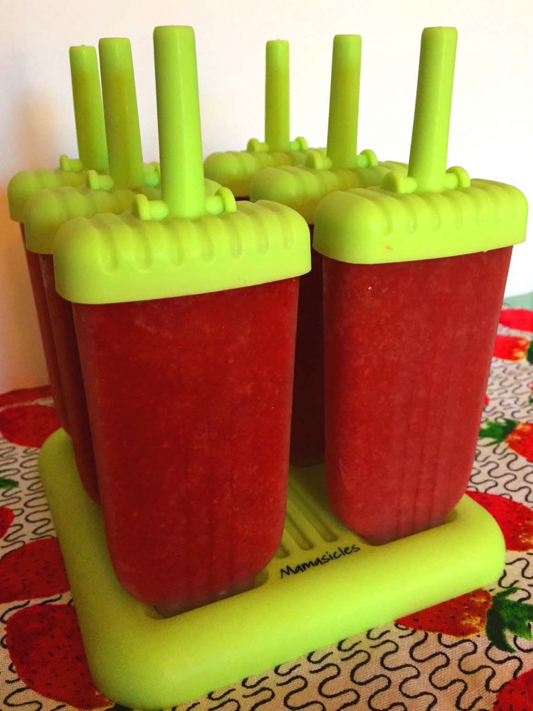 Easy Homemade Strawberry Sugar-Free Popsicles