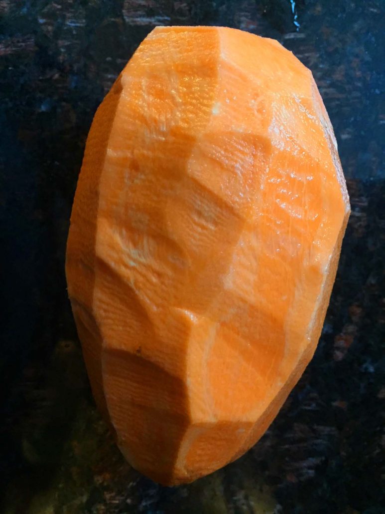 Peeled Sweet Potato