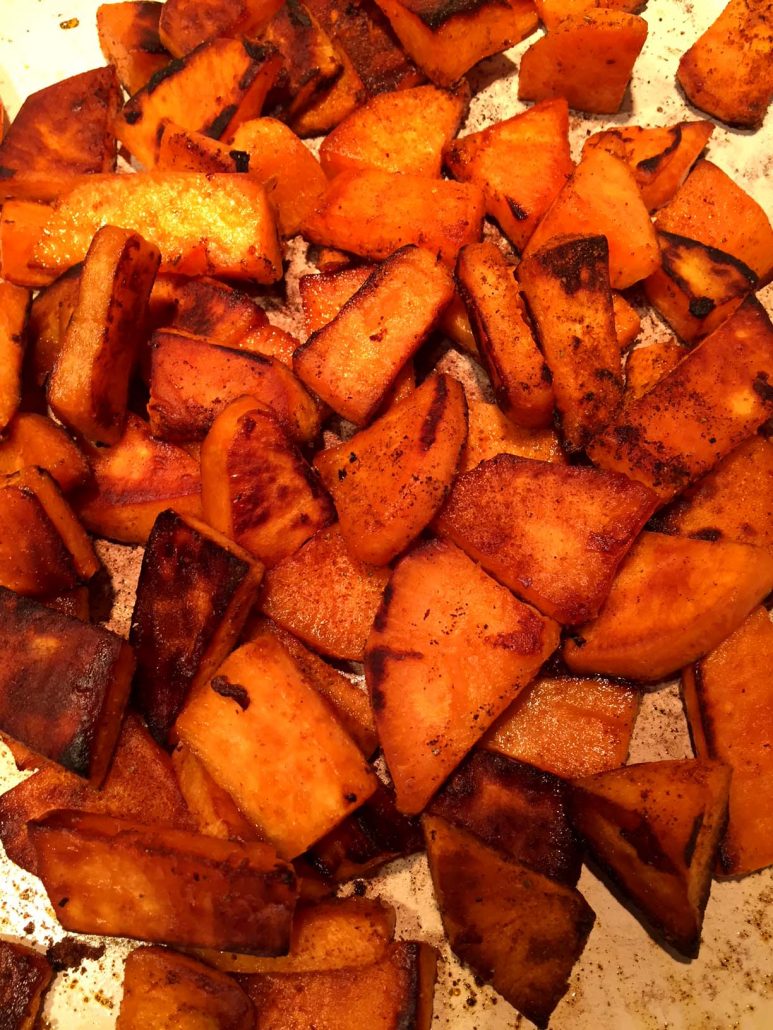 Pan Fried Sweet Potatoes