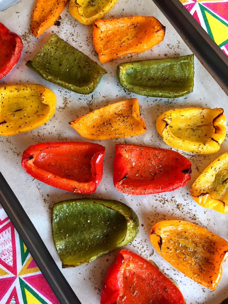 Oven Roasted Bell Peppers Recipe