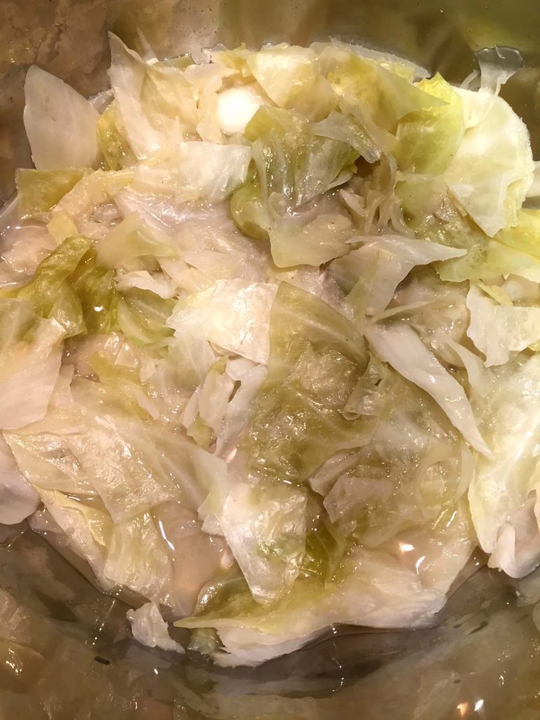 Tender Instant pot cabbage